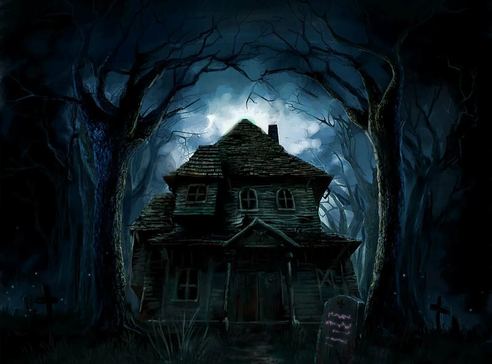 Dark хоррор. Мрачный домик. Страшный дом в лесу. Мистический дом. Темный дом.