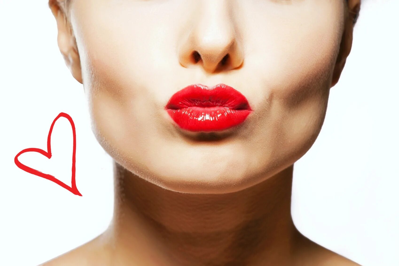 Красивые губы. Big red lips. 3d модель женских губ. Красные губы на белом фоне. Big red lips.
