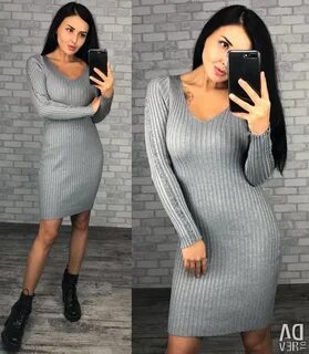 Платье лапша с вырезом