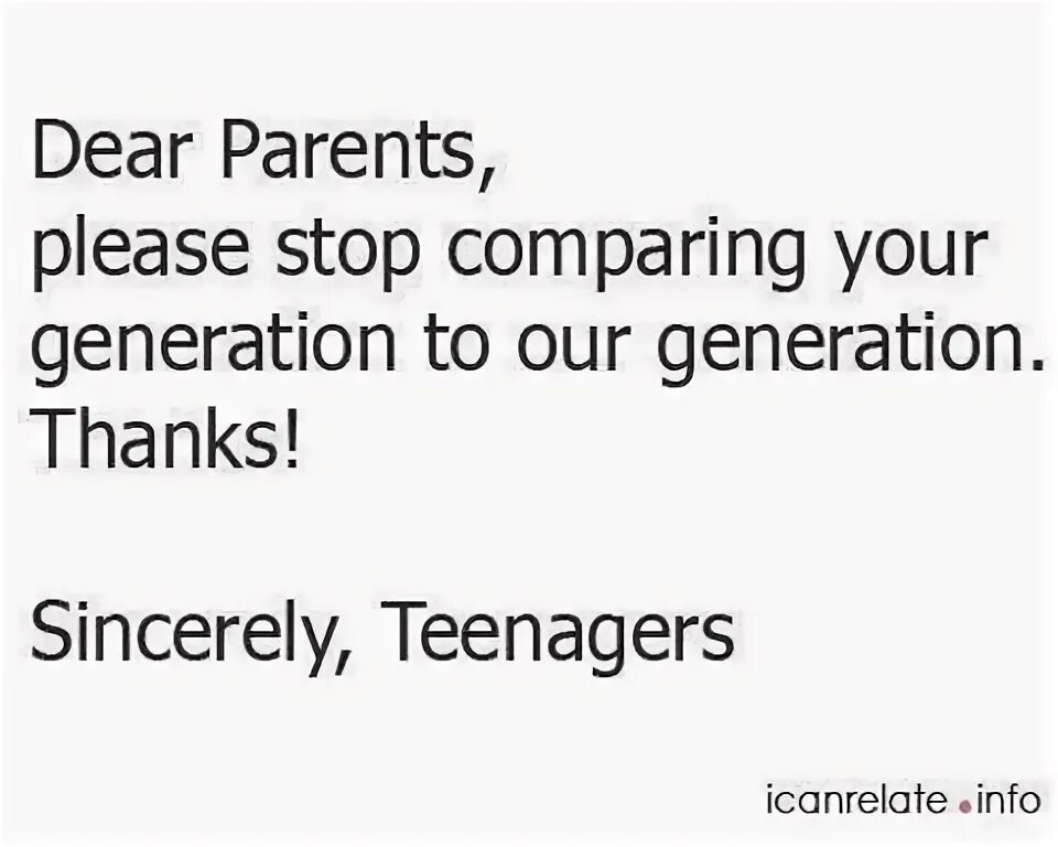 Dearest parents