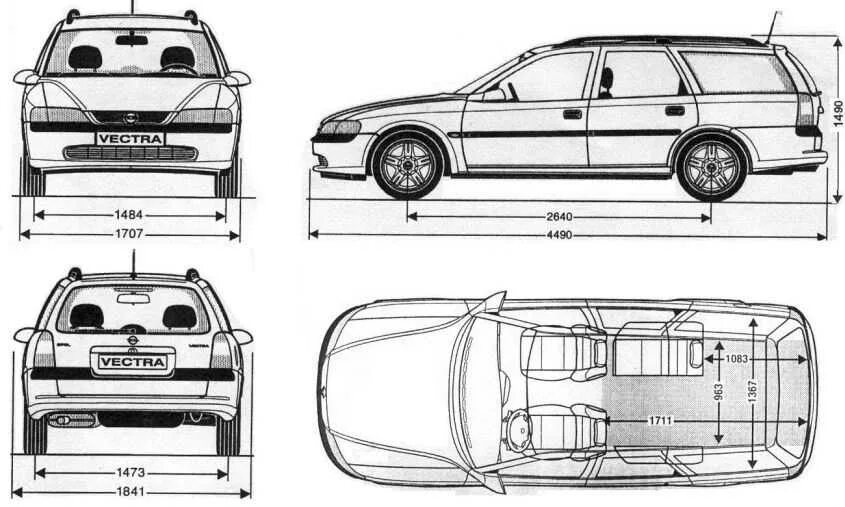 Габариты Опель Вектра б 2000. Опель Вектра б универсал габариты. Opel Vectra универсал габариты. Универсал чертеж Опель Вектра б. Опель универсал характеристика