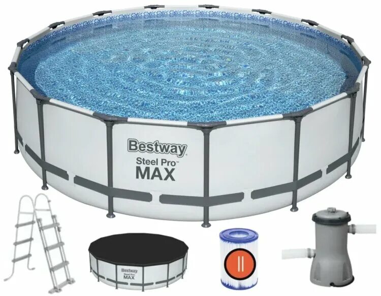 Купить бассейн 457х122. Бассейн каркасный Bestway Steel Pro Max 457х122 см. 56438 Bestway. Бассейн Bestway Steel Pro Max 457х122cm 56438. Bestway 56488 (457x107).