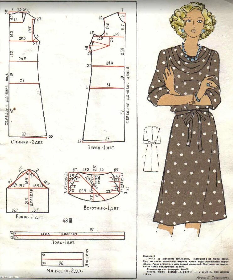 Выкройка платья. Выкройка женского платья. Лекала летних платьев.