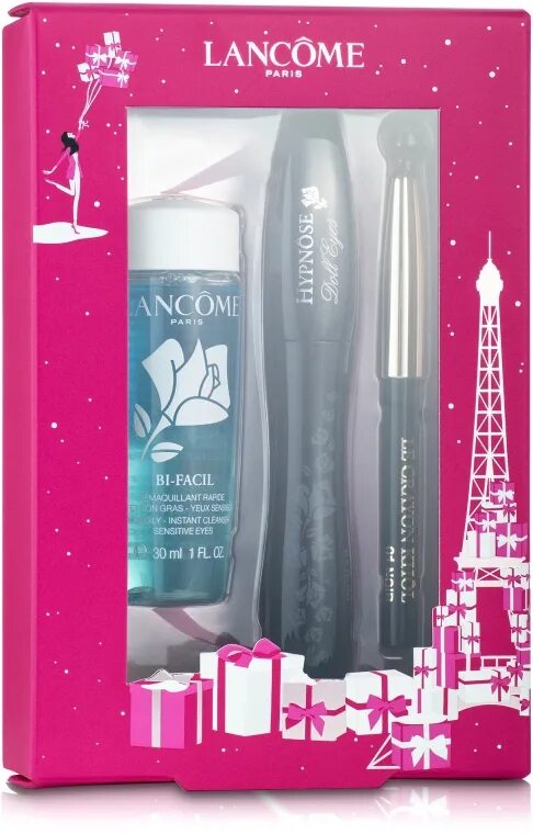 Набор ланком с тушью. Тушь набор. Ланком подарочный набор тушь карандаш смывка. Lancôme hypnose volume a porter. Hypnose doll eyes lancome.