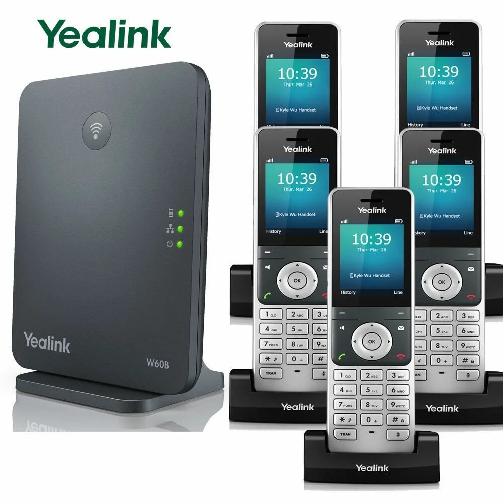 DECT Yealink w60p. DECT-система Yealink w60p. Телефон IP Yealink w60p. DECT телефон SIP Yealink w60p.