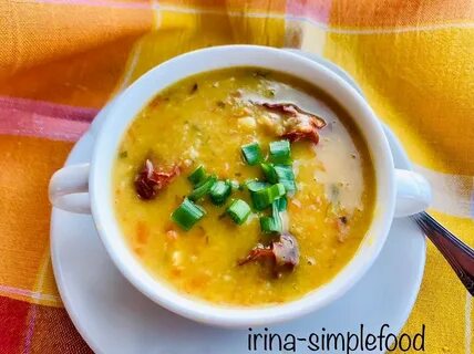 Гороховый суп с копченой курицей рецепт