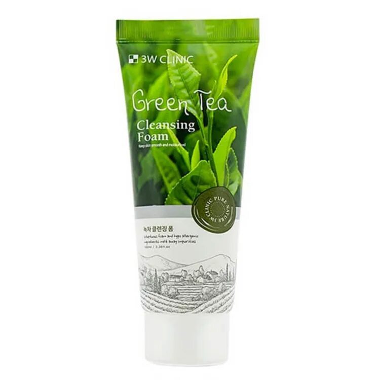 Пенка для лица зеленый чай. 3w clinic green tea foam cleansing. пенка с зеленым чаем 3w clinic. пенка 3w clinic. пенка 3w clinic green tea.