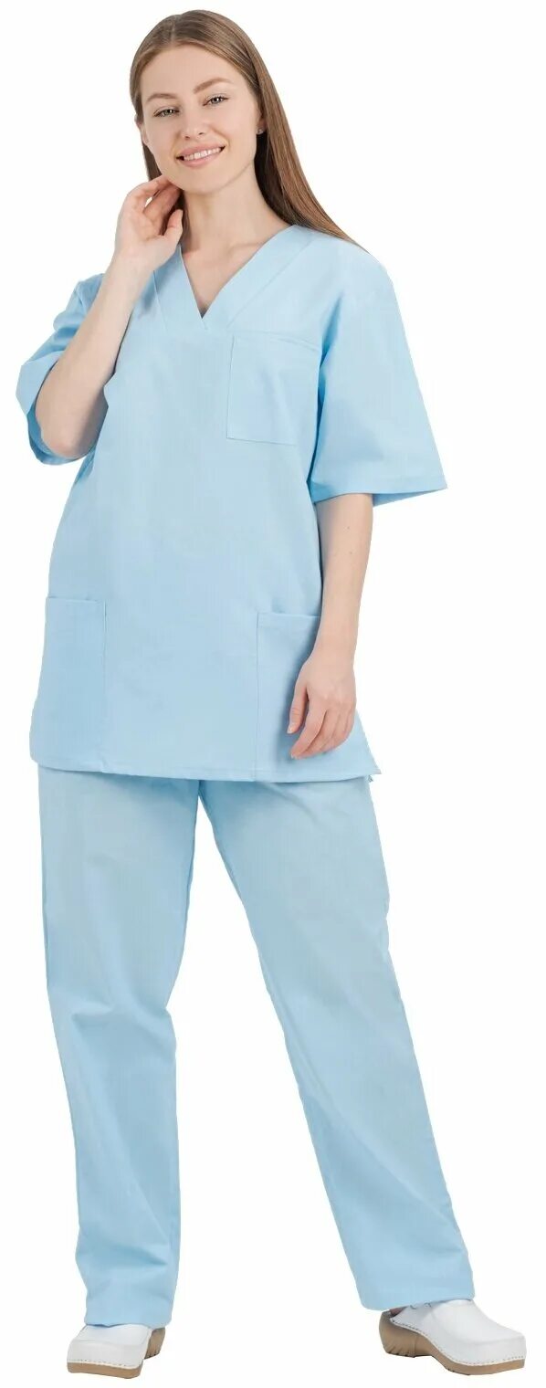 халат медицинский женский № 101 тк. костюм пекаря женский. халат хирурга на завязках бязь. медицинская бязь. костюм пекаря с длинным рукавом (тк.