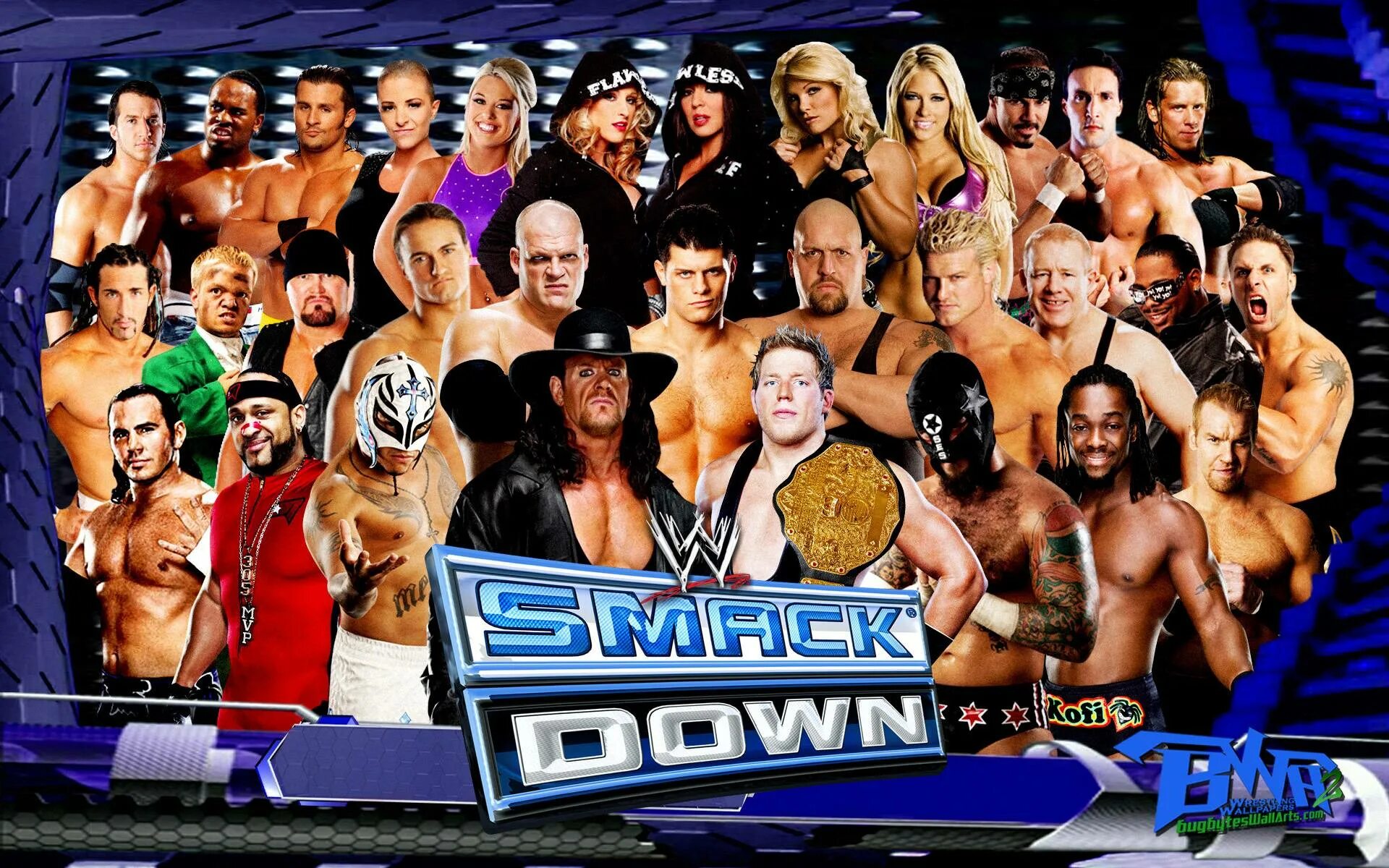 Smack down. WWE SMACKDOWN. WWE SMACKDOWN бойцы 2003. SMACKDOWN vs Raw 2011 Wallpapers. Реслинг на ПС 2.