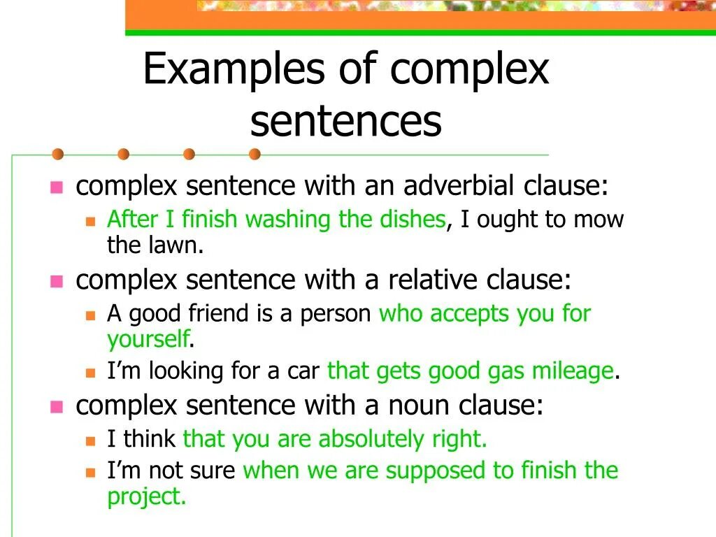 Guiding sentences. Complex sentence. Sentences примеры. Complex sentence примеры. Simple sentence примеры.