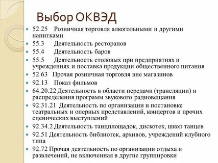 Оквэд вывеска