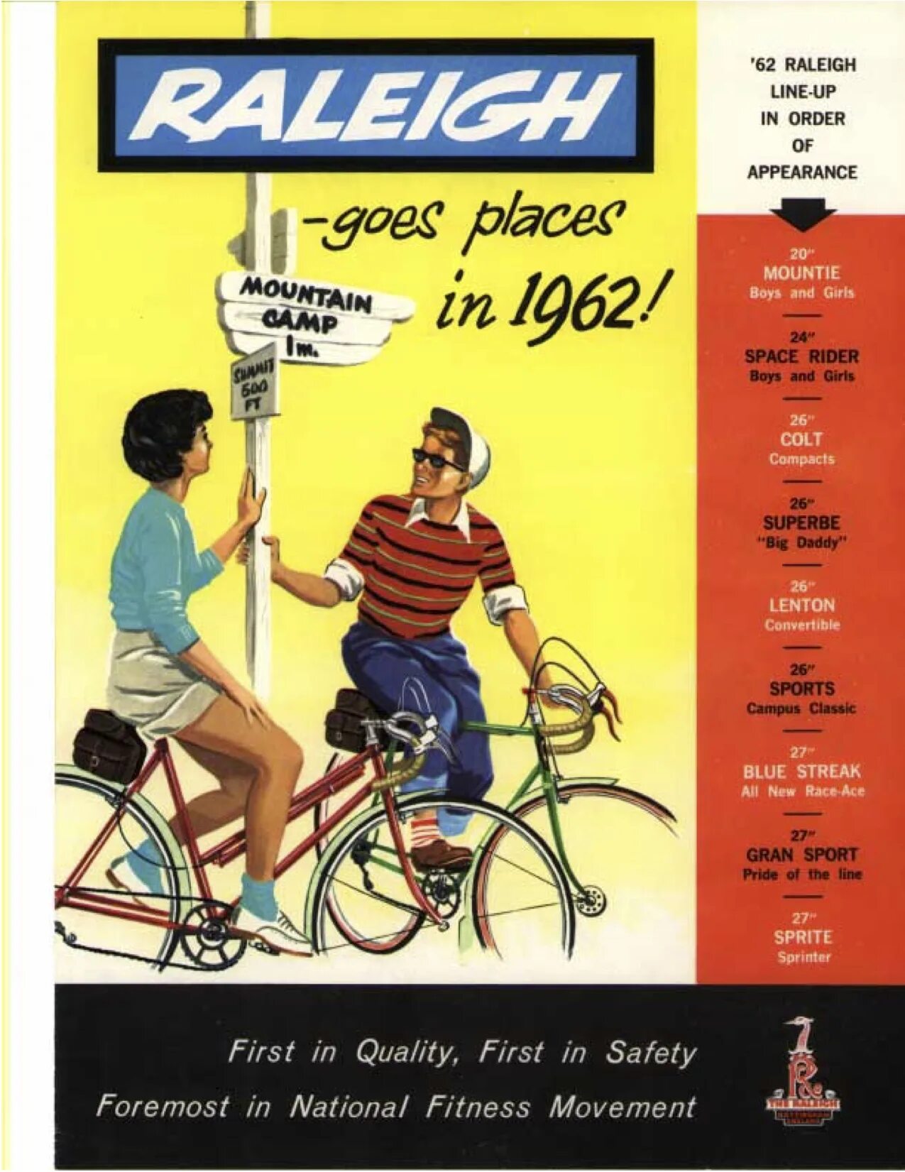 Raleigh catalog. Каталог 1962. Go appear