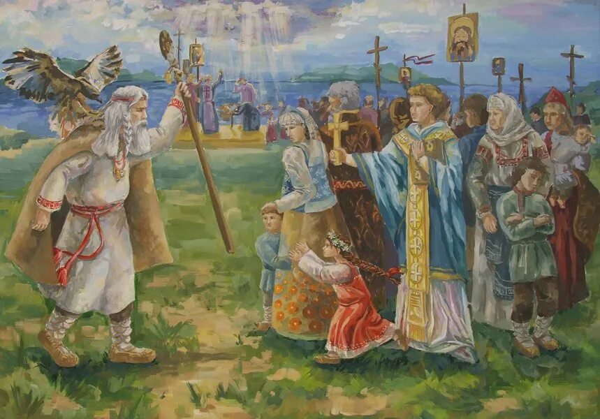 Крещение руси огнем и мечом. Крещение в язычестве какой праздник. Язычество до крещения руси. Языческие крещение. Языческие крещение.
