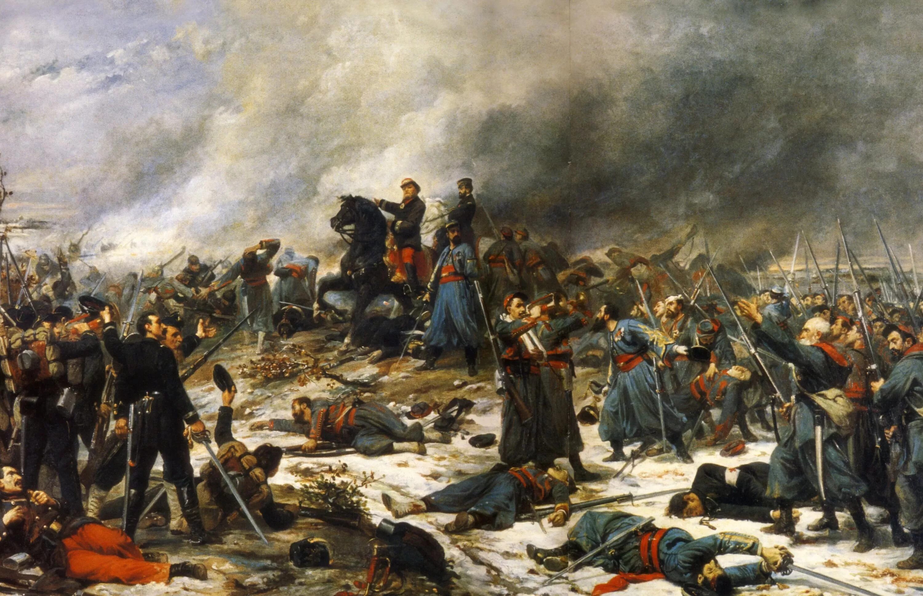 После поражения в войне с германией. Битвы Франко прусской войны 1870-1871.