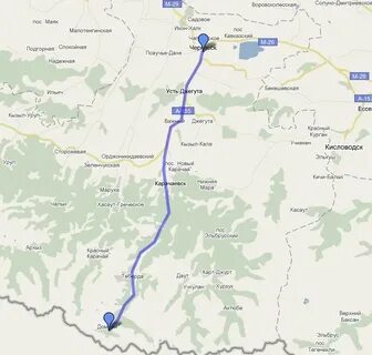 Домбай архыз расстояние на машине