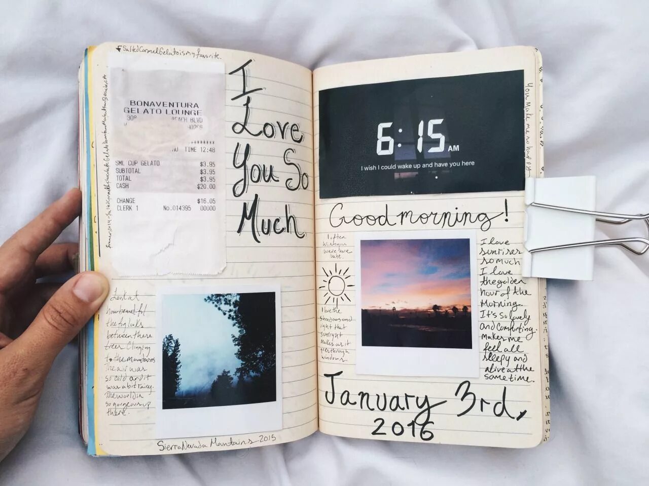 Keeping a journal