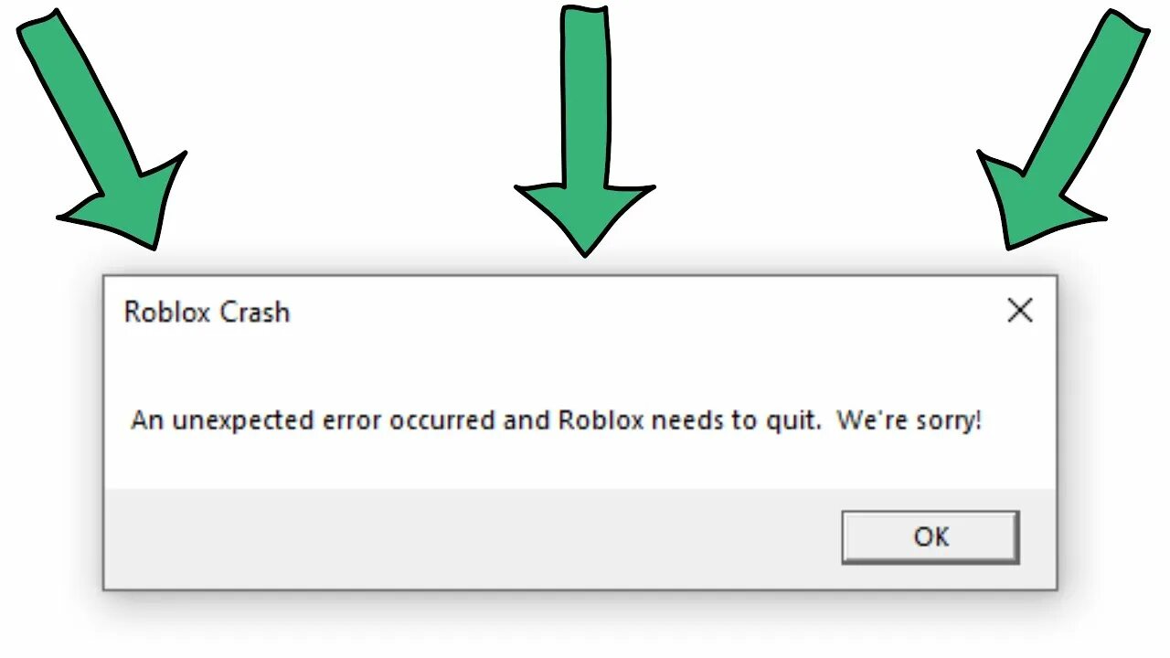 Что делать если не включается роблокс. Roblox crash an unexpected Error occurred and Roblox needs to quit. We're sorry. Ошибка РОБЛОКС an unexpected Error occurred and Roblox needs to quit. Ошибка РОБЛОКС. Roblox crash Error.