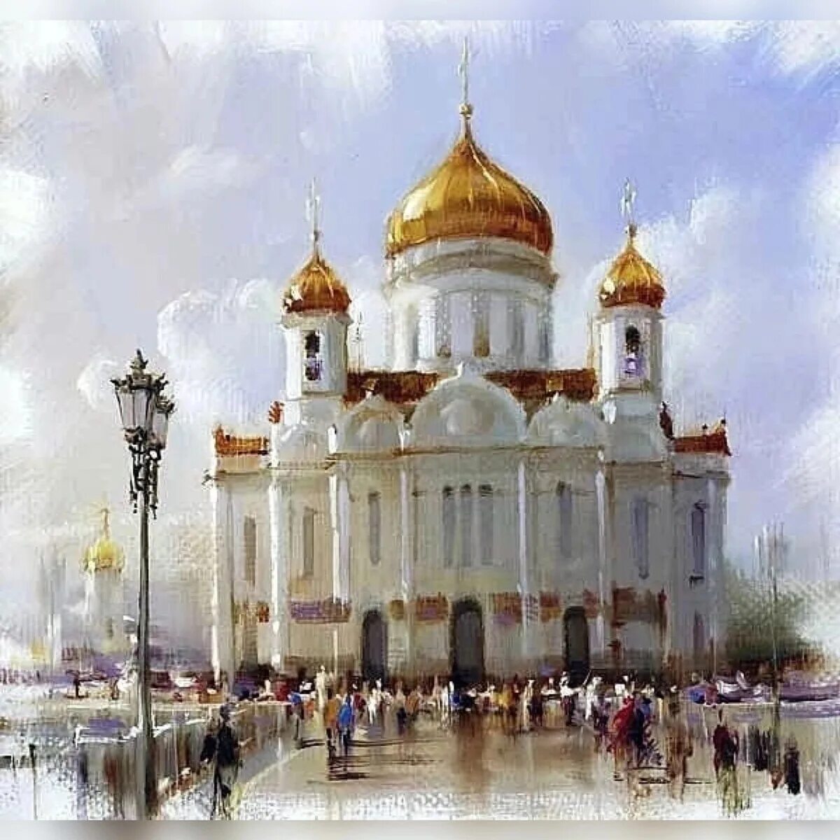 Картина собора. Храм Христа Спасителя живопись. Храм Христа Спасителя картина. Храм Христа Спасителя маслом. Храм Христа Спасителя в Москве акварель.