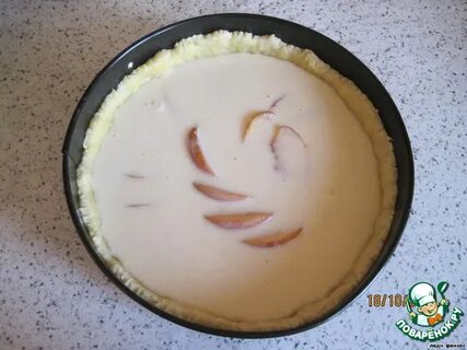Сметана с персиками