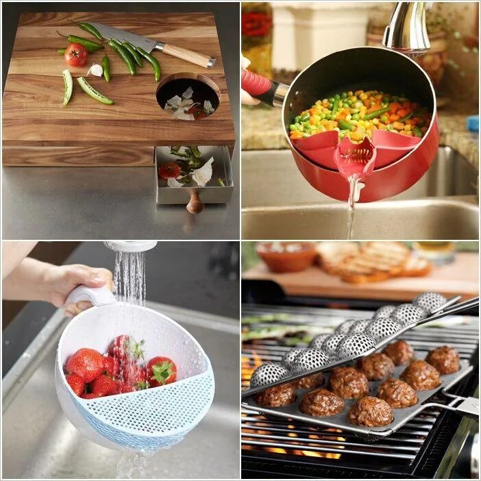Самые полезные предметы. Полезные вещи для кухни. необычные вещи для кухни. полезные штучки для кухни. кухонные приспособления для приготовления пищи.
