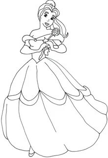 princess coloring pages belle