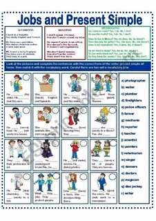 Present simple jobs
