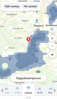 Прогноз погоды в подольском районе
