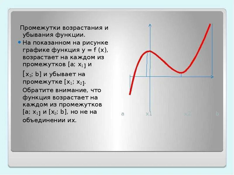 Как понять возрастающая или убывающая. Возрастание функции на графике. Промежутки возрастания и убывания функции по графику. Промежутки возрастания функции на графике. Промежутки возрастания и убывания на графике.