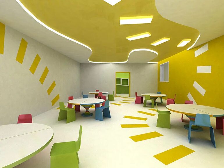 современный интерьер детского сада. интерьер дошкольного учреждения. цвет стен в детском саду. современный детский сад. современный детский сад проект.