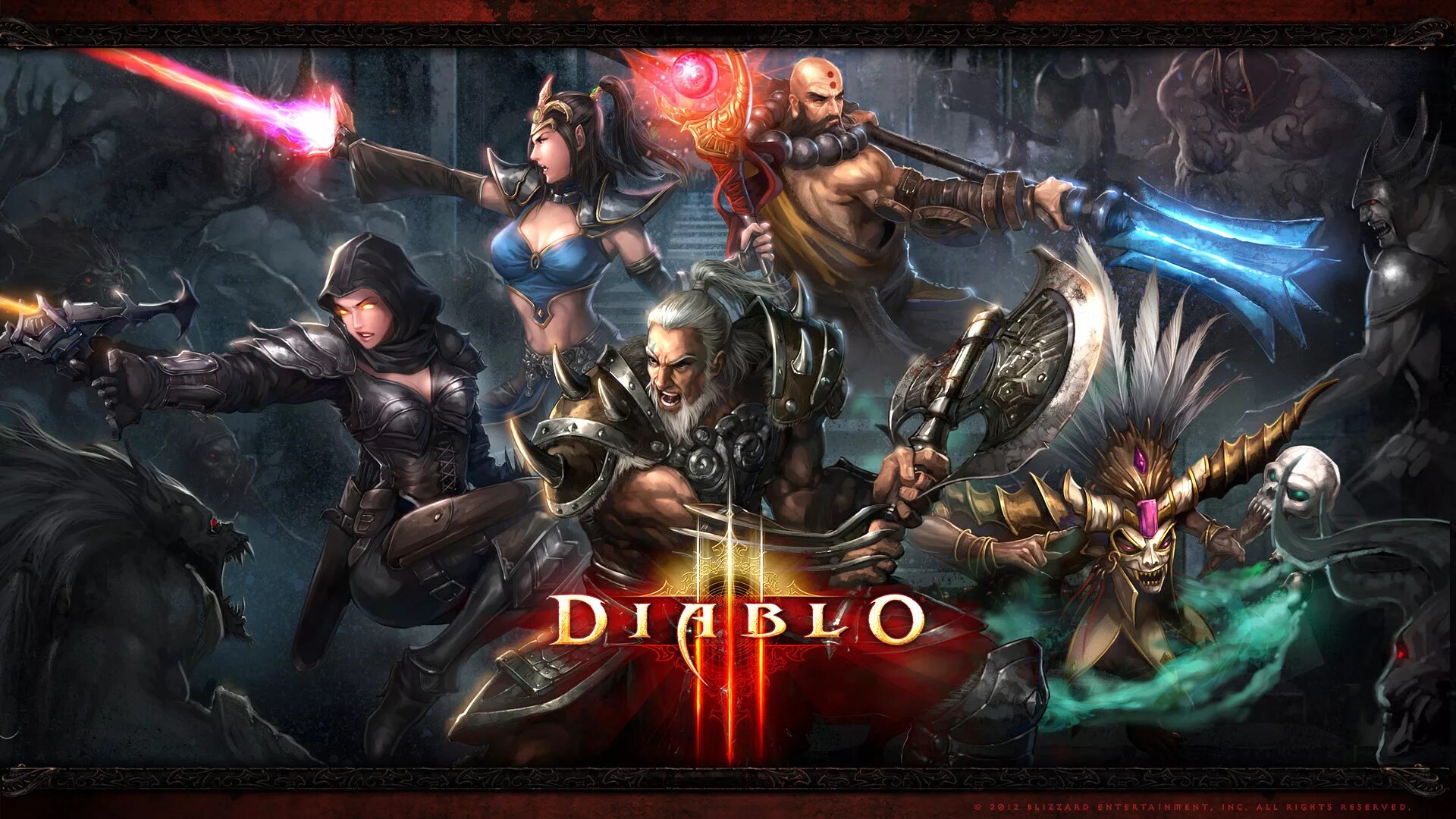 Диабло игра. Диабло 3. Diablo 3 (2012). Diablo игра 3 персонажи.