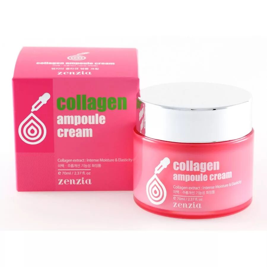 Крем для лица с коллагеном Zenzia Collagen Ampoule Cream 70 мл.. Крем с коллагеном Collagen Ampoule Cream, Zenzia 70 мл 40004. Jigott ампульный крем для лица с коллагеном, 70 мл. Zenzia Collagen Ampoule Cream для лица коллагеном.