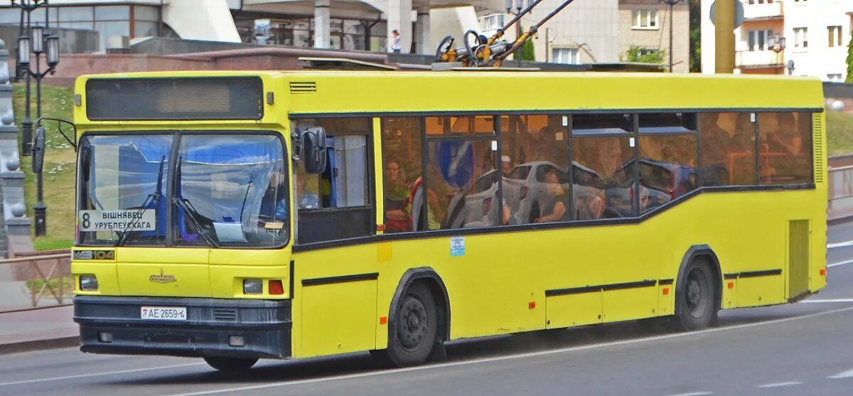 Му 287 54 МАЗ-104.021. 8 Автобус Гродно.