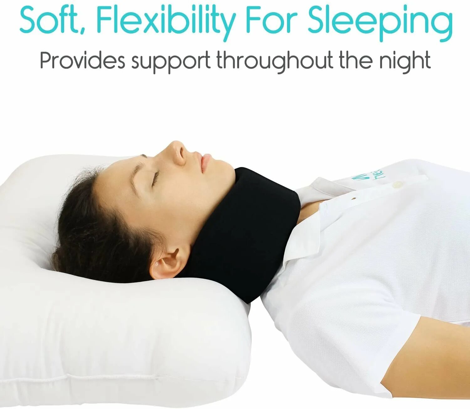 Спать без подушки при шейном. Подушка для шеи при остеохондрозе. Воротник на шею для сна. Спать при остеохондрозе. Фиксатор шеи для сна.