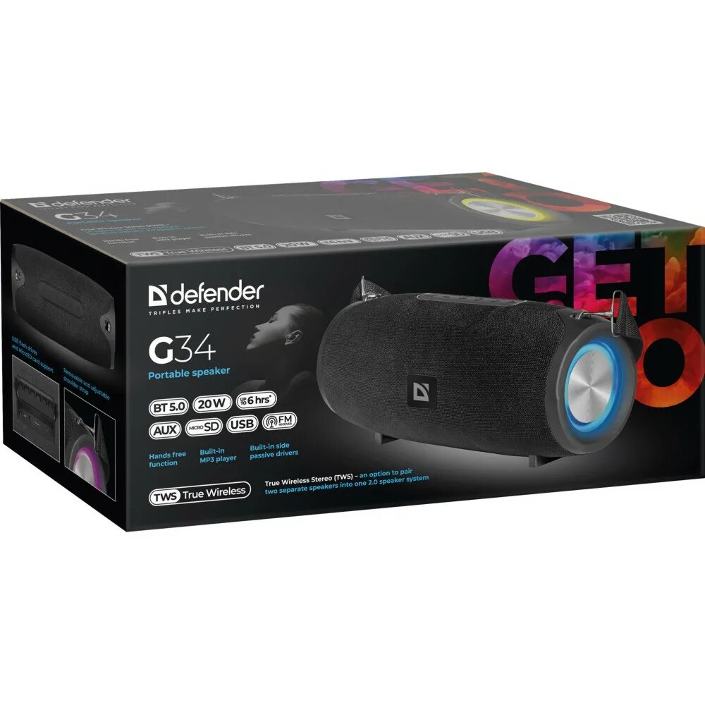 Defender g104. Портативная колонка Defender g34 20вт, BT/fm/USB/aux/TWS/Light (1/10). Колонка Defender g34. Портативная колонка g22. Колонка блютуз Defender g34.