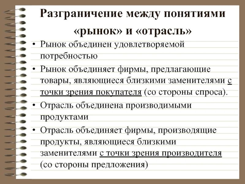 Отрасли рынка. Отраслевые рынки. Соотношение понятий рынок и отрасль. Отраслевые рынки примеры.