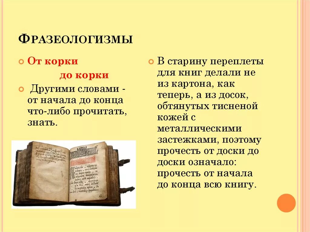 Что обозначает фразеологизм. Фразеологизм от корки до корки. От корки до корки происхождение фразеологизма. От доски до доски фразеологизм. Прочитать от корки до корки.