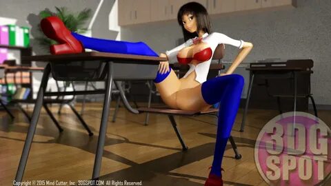 3dgspot, original character, original, 3d, 3d (artwork), 1girls, big breast...