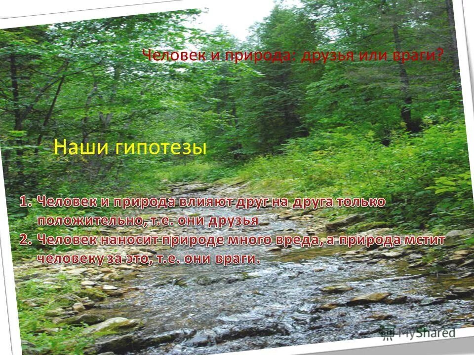 природа друг или враг