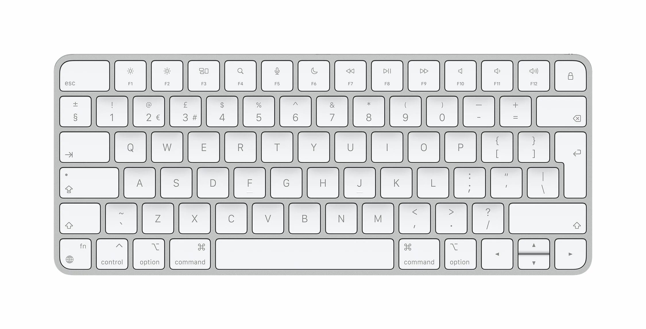 Клавиатура Apple mk2c3rs/a. Клавиатура Apple mb110 wired Keyboard White USB. Раскладка клавиатуры 7 плюс. Control Command Power на клавиатуре.