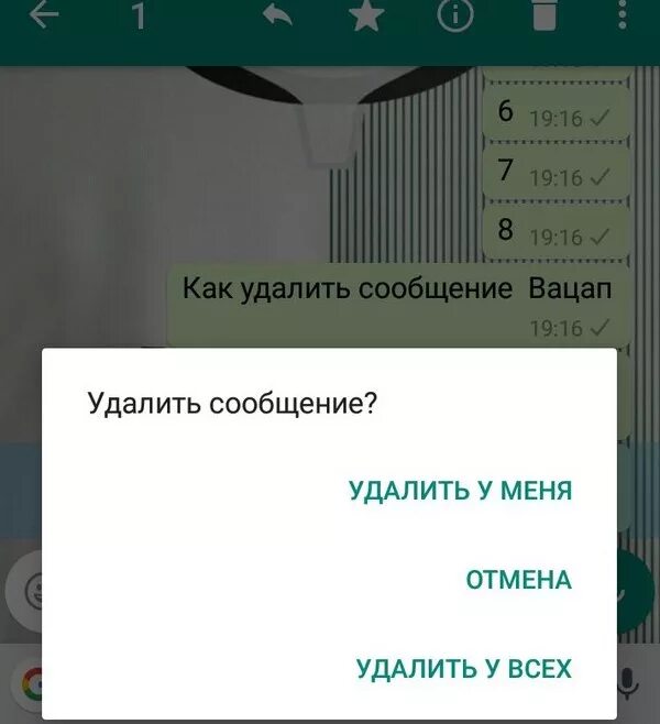 Как удалить в ватсапе переписку у обоих