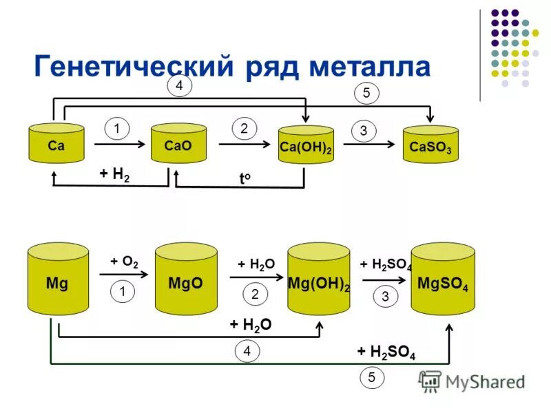 Генетический ряд меди