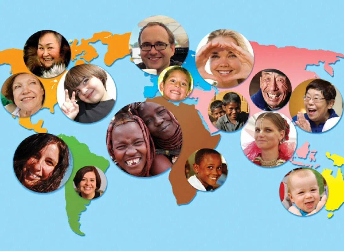 Всемирный доклад о счастье. Люди разных национальностей. Разные люди в мире. Счастливые люди разных национальностей. Люди из разных стран.