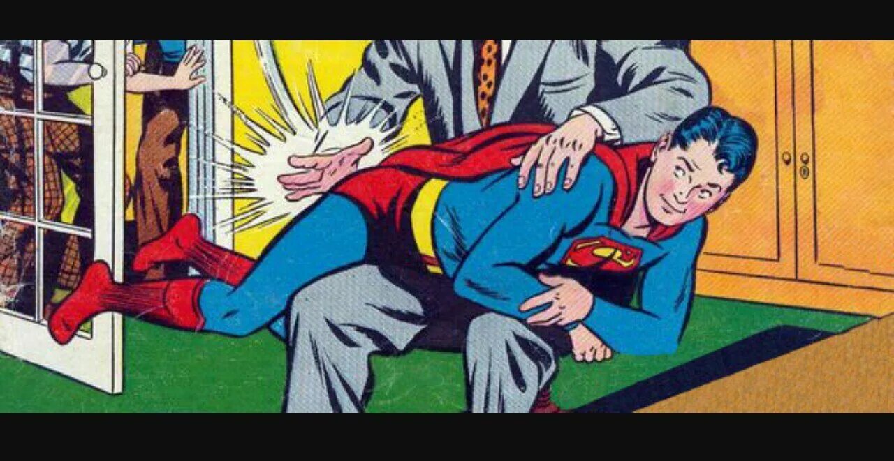 Супермен против человека паука пародия. Удар Супермена. Пощечина комикс. Удар в комиксах.
