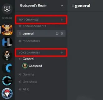 Text channels