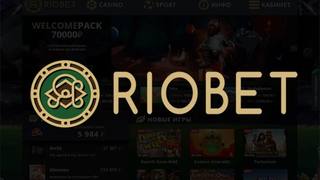 Игровой аппарат RIOBET. Риобет казино. Сайт казино RIOBET.