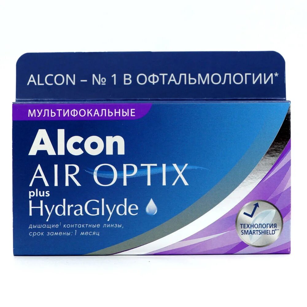 Alcon. Линзы Air Optix® Plus HYDRAGLYDE. Alcon мультифокальные линзы Air Optix Plus HYDRAGLYDE Multifocal, 3 шт., -4. Air Optix Plus HYDRAGLYDE 3 линзы. Air Optix Plus HYDRAGLYDE (6 Pack).