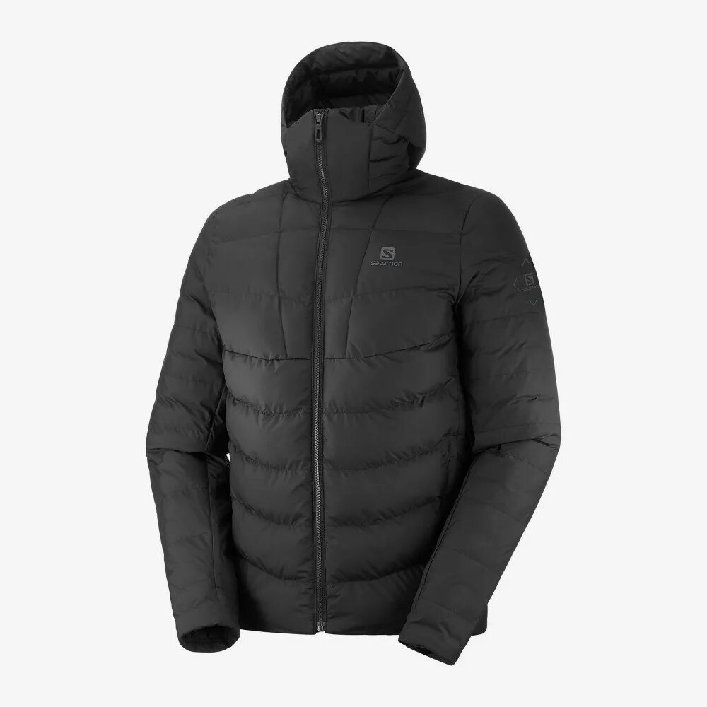 Куртка salomon мужская. Salomon Sight Storm Hoodie m. Salomon Sight Storm Hoodie m Black. Salomon Sight Storm куртка. Пуховик Salomon мужской черный.