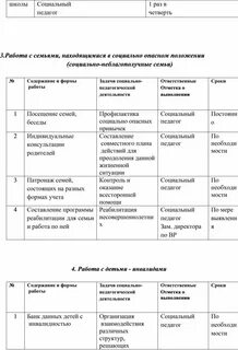 Совместный план работы социального педагога