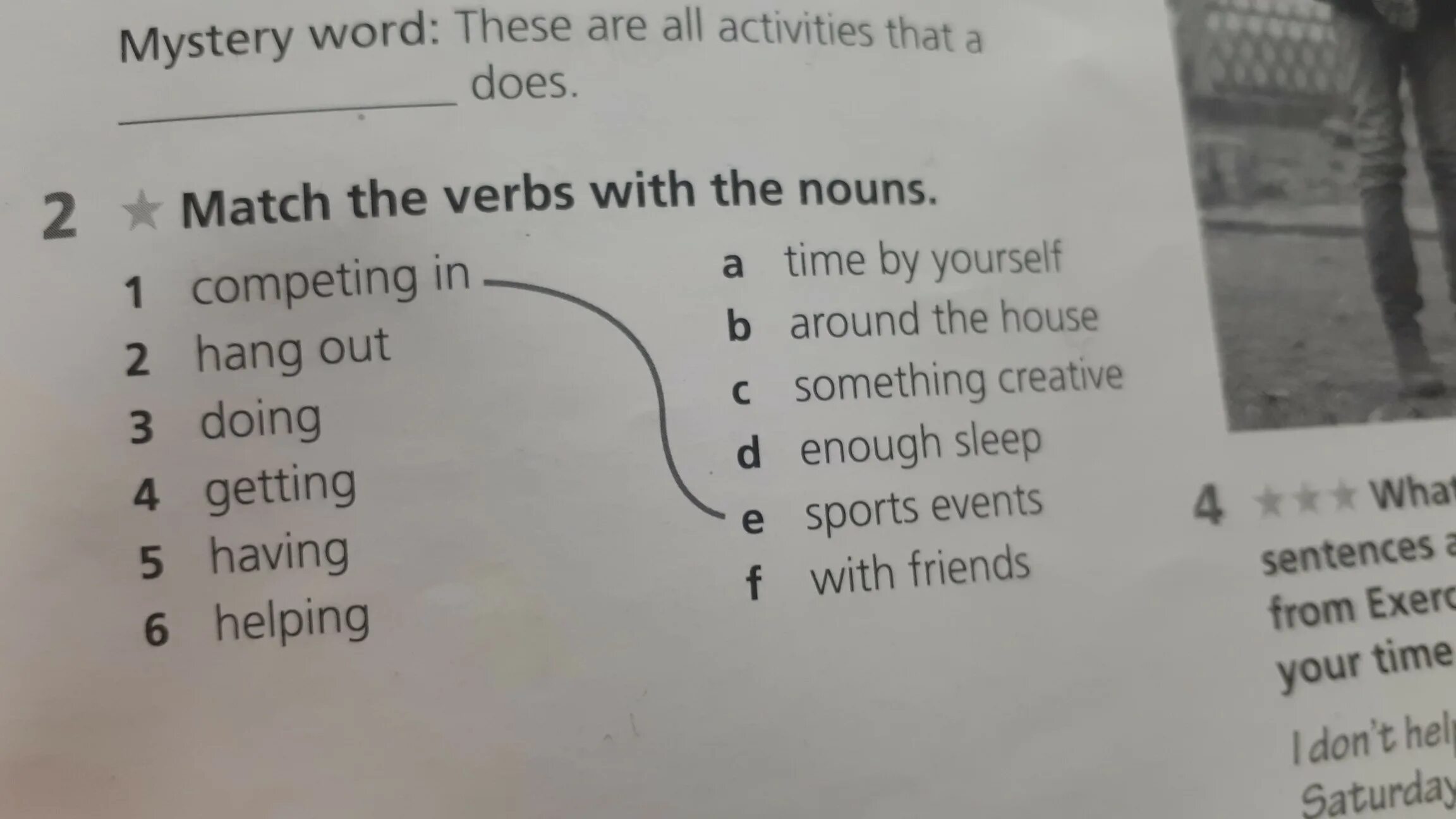 Match the verbs with the words. Match the verbs with the Nouns. Match verb. A. Match the verbs with the Nouns Recharge. Match the verbs with Nouns and write the code.