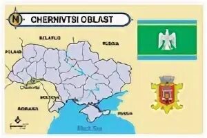 Черновицкая область на карте